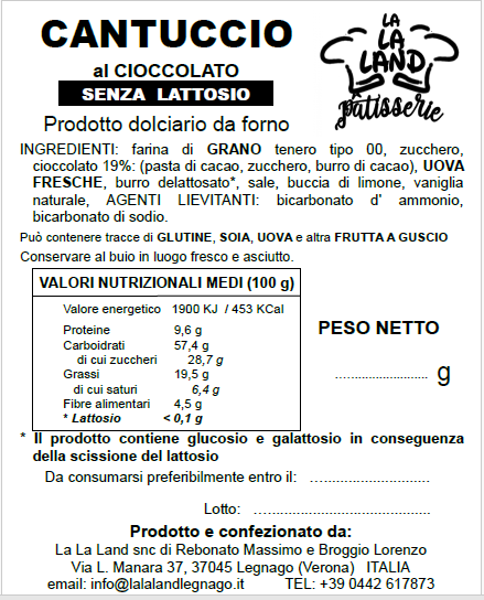 Cantucci al Cioccolato - Senza Lattosio - immagine 2