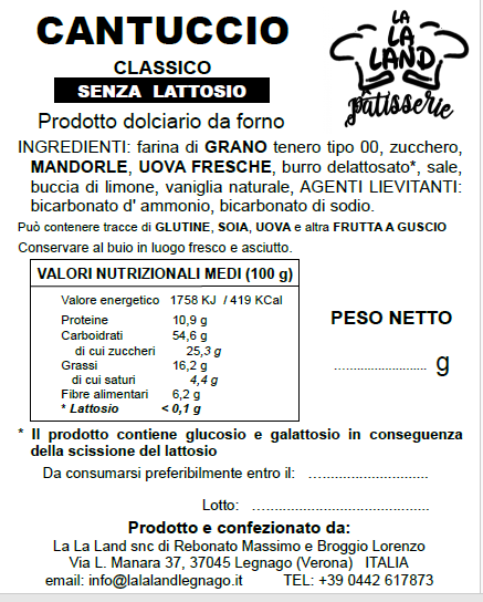 Cantucci Classici - Senza Lattosio - immagine 2