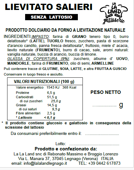 Lievitato Salieri - Senza Lattosio - immagine 3