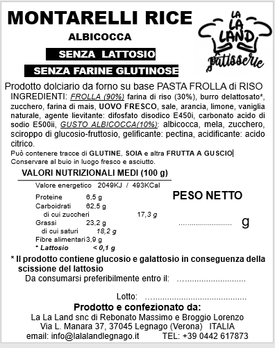 Montarelli Rice - Albicocca (Senza farine glutinose) - immagine 2