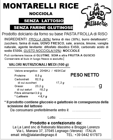 Montarelli Rice - Nocciola (Senza farine glutinose) - immagine 2