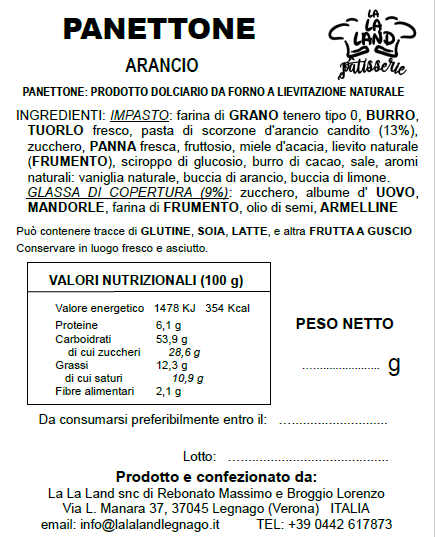 Panettone all'Arancio