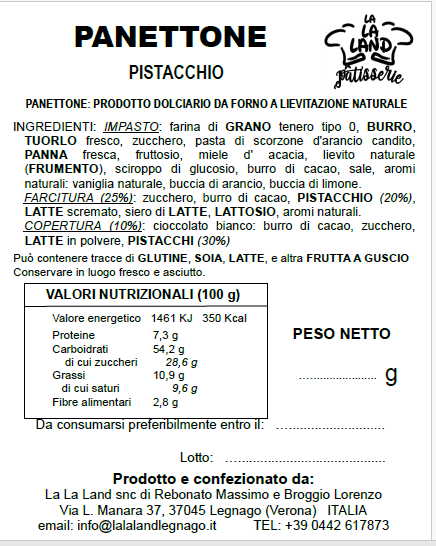 Panettone Pistacchio