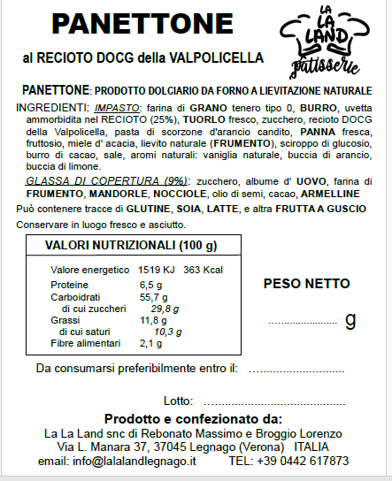 Panettone al Recioto DOCG della Valpolicella - immagine 3