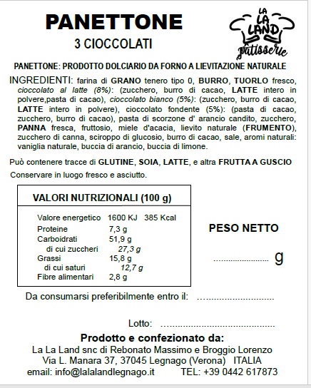 Panettone ai 3 cioccolati - immagine 3