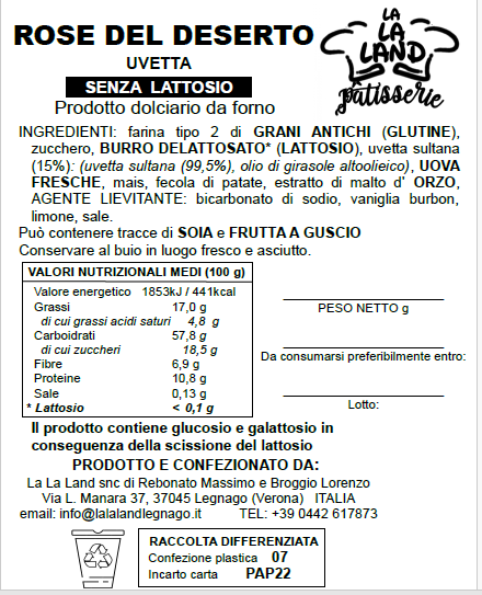 Rose del Deserto all'Uvetta - Senza Lattosio - immagine 3