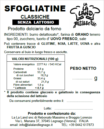 Sfogliatine - Senza Lattosio - immagine 3