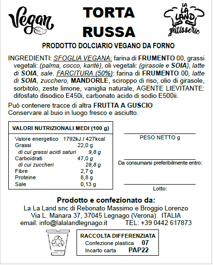 Torta Russa - Vegana - immagine 5